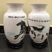 國禮藝術(shù)大師言奇、張巖石等藝術(shù)陶瓷花瓶定做