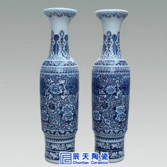 景德鎮(zhèn)落地大花瓶燒制工藝，多作陶瓷禮品用