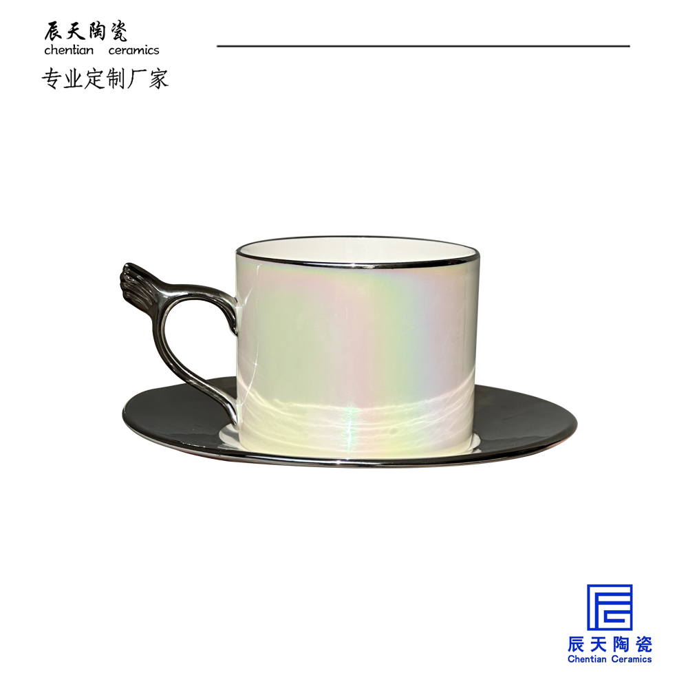 <b>客戶(hù)定制 鐳射陶瓷帶碟咖啡杯</b>